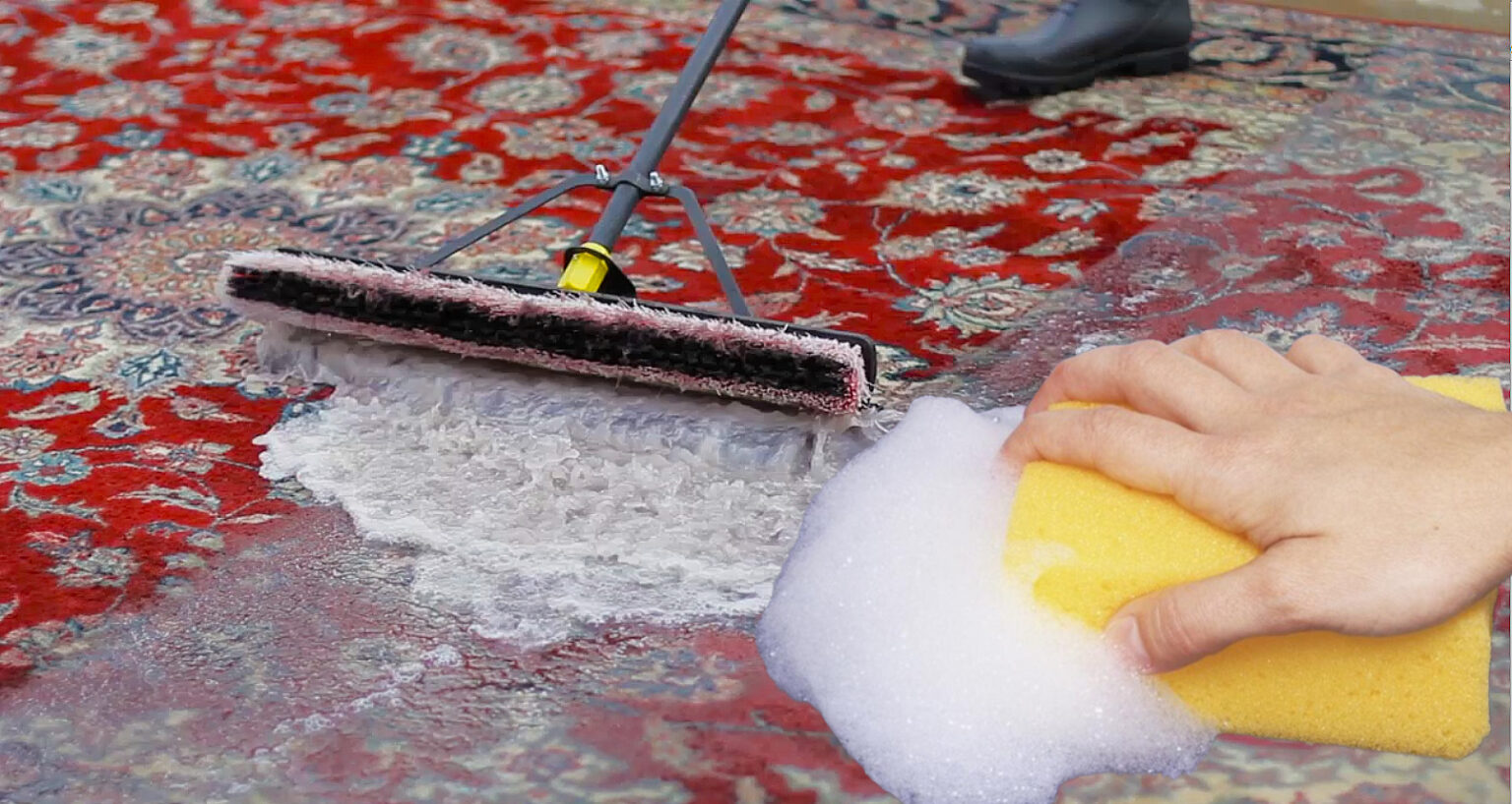 Ковер больше не надо отдавать в химчистку. Эго можно быстро и ...